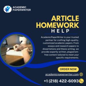 Article Homework Help