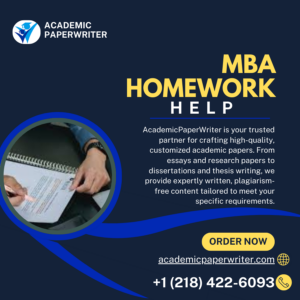 MBA Homework Help